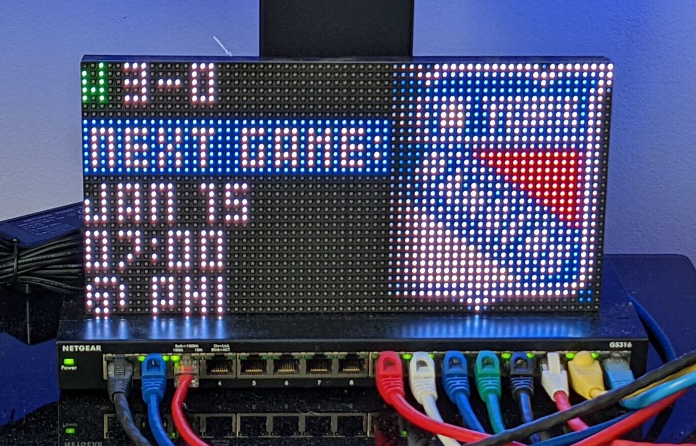 Raspberry Pi LED NHL Scoreboard