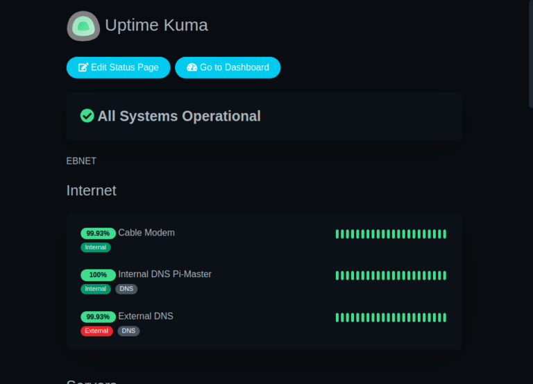 Monitor your Home Network easily with UptimeKuma