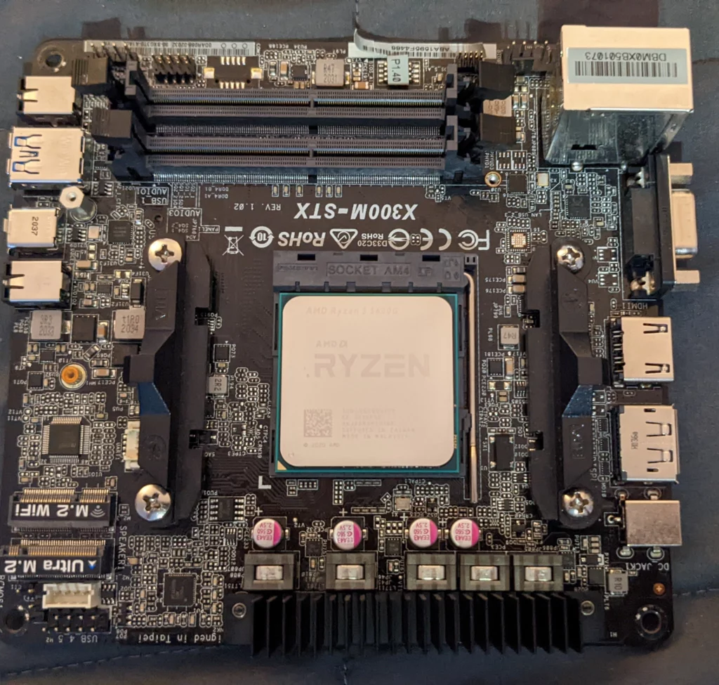 x300 Motherboard with CPU Installed
